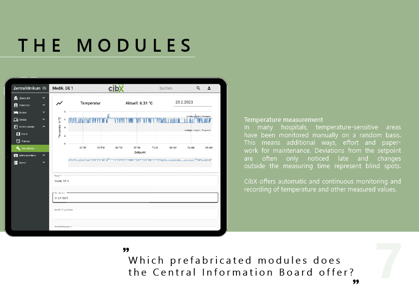 central information board - Präsentation Seite 9